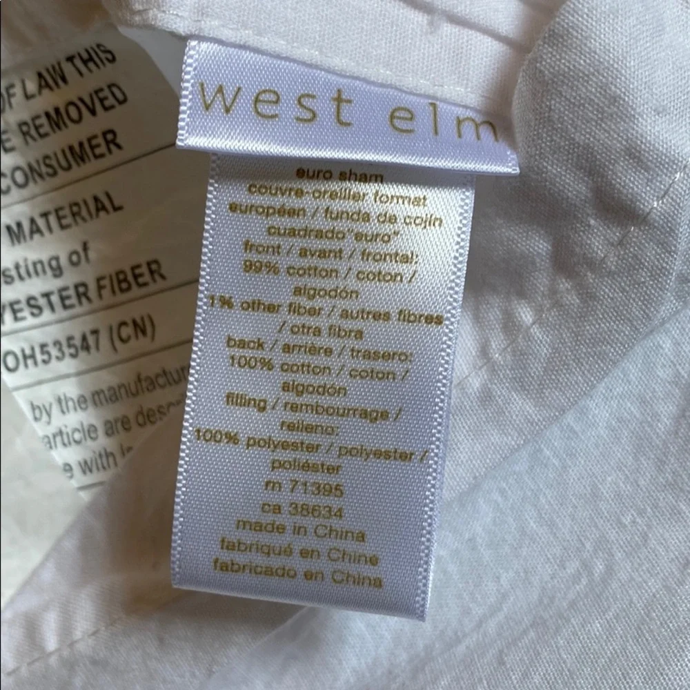 West Elm pillow cases